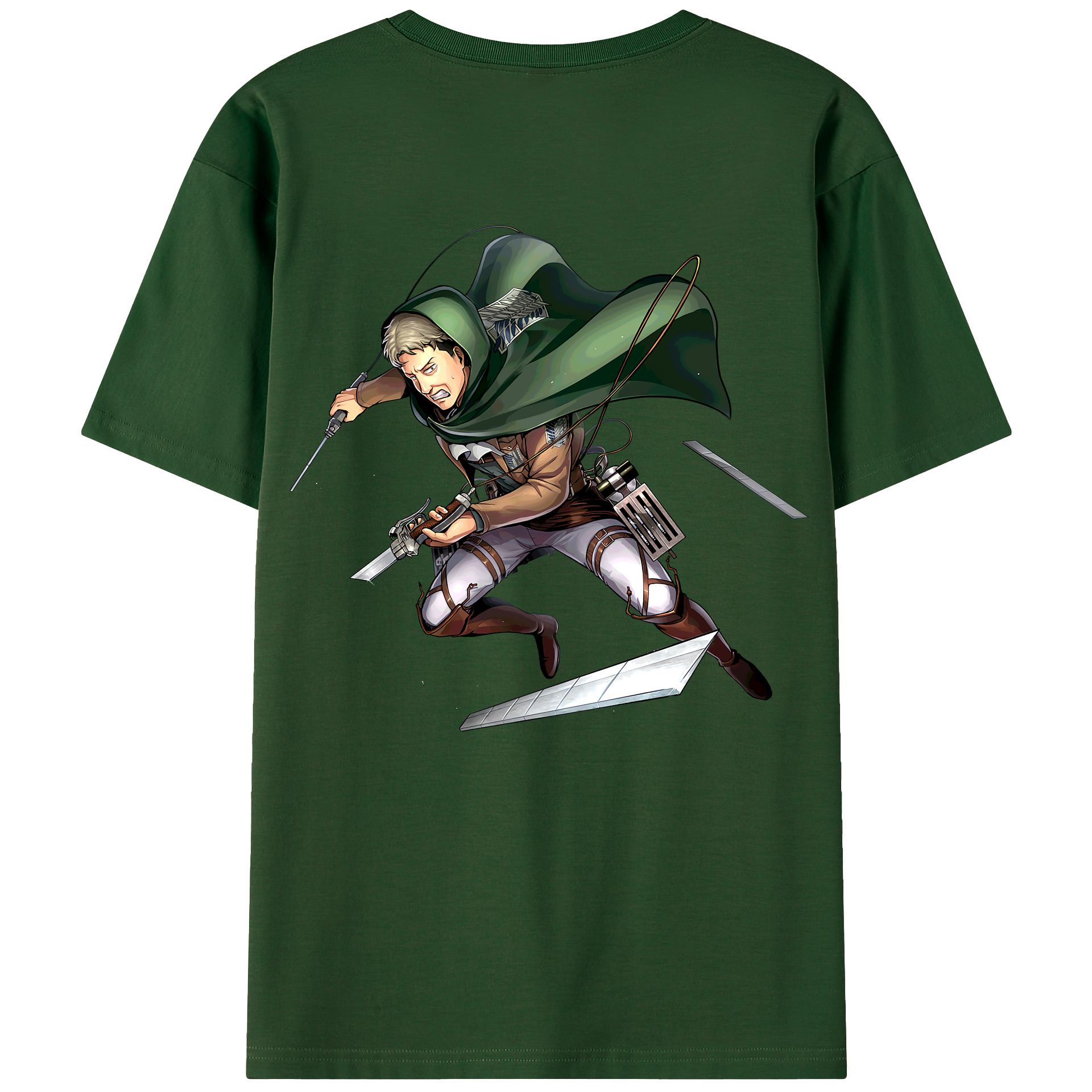 （画像用） 進撃の巨人 Attack on Titan 綿100％半袖Tシャツ（背面プリント）